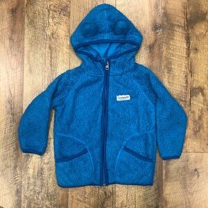 Avalanche Toddler Hooded Bear Ears Pockets Thermal Layering Jacket Blue 3T